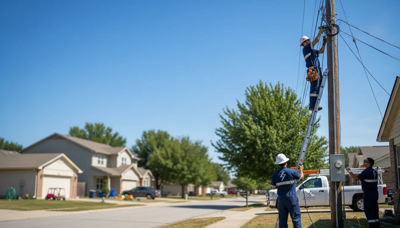 Residential electrician providing installation services in Alloy, WV